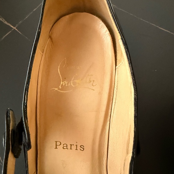 Christian Louboutin Black Peep Toe Heels - Picture 13 of 16